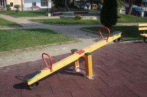 Seesaw, wooden