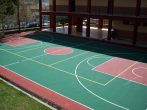 Acrylic basketball court