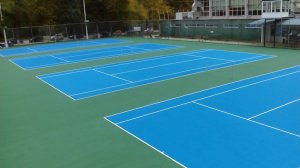 Tennis court construction 