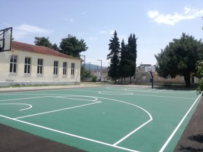 Δάπεδο μπάσκετ με υλικά προδιαγραφών (ITF)