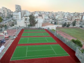 Κατασκευή γηπέδου τέννις προδιαγραφών ITF