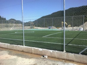 Soccer field construction