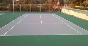 Tennis court contsruction