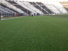 Artificial turf construction in the stadium of Toumpa- FC PAOK