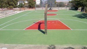 Acrylic flooring for basketball 