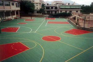 Μπάσκετ - βόλεϊ - τένις  ακρυλικός τάπητας εξωτερικού χώρου 2-4mm