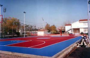 Basketball outdoor acrylic flooring 2-4mm