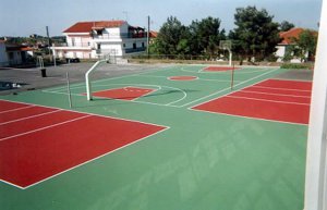 Basketball-volleyball outdoor acrylic flooring 2-4mm 