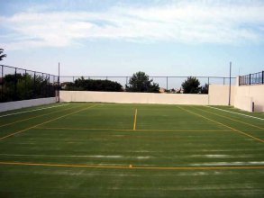 Tennis court construction, artificial turf 22mm