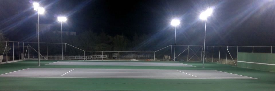 Outdoor tennis courts
