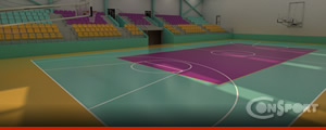 Πολυουρεθανικά γήπεδα μπάσκετ, βόλλεϋ, τέννις, 8-12mm