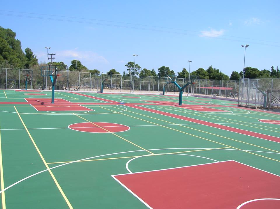 Basketball courts construction