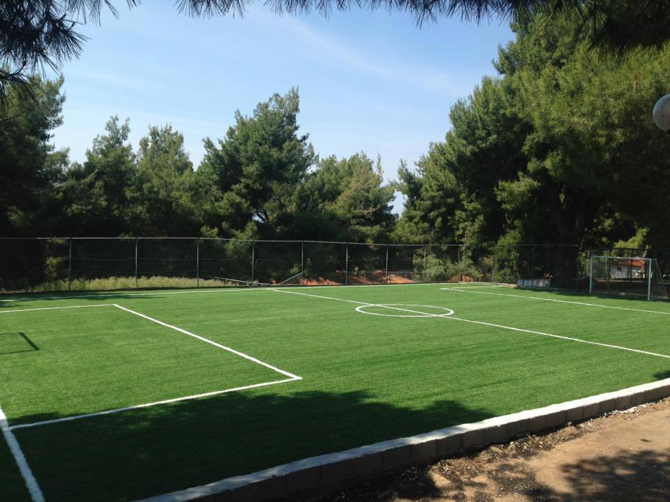 Construction of artificial turf for soccer fields