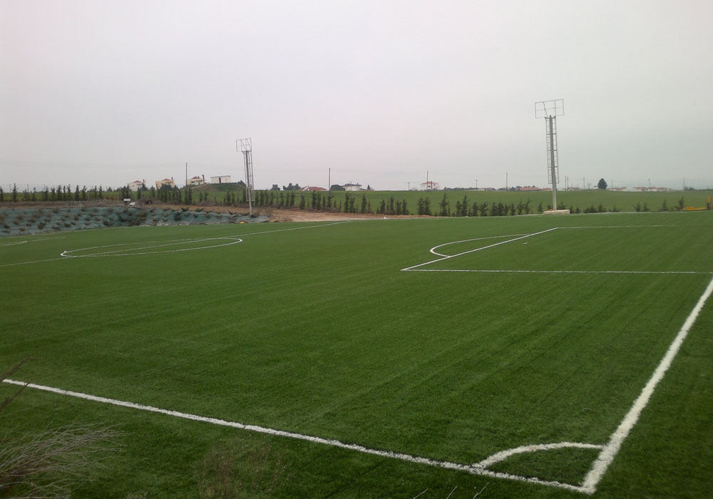 Construction of artificial turf PAE PAOK