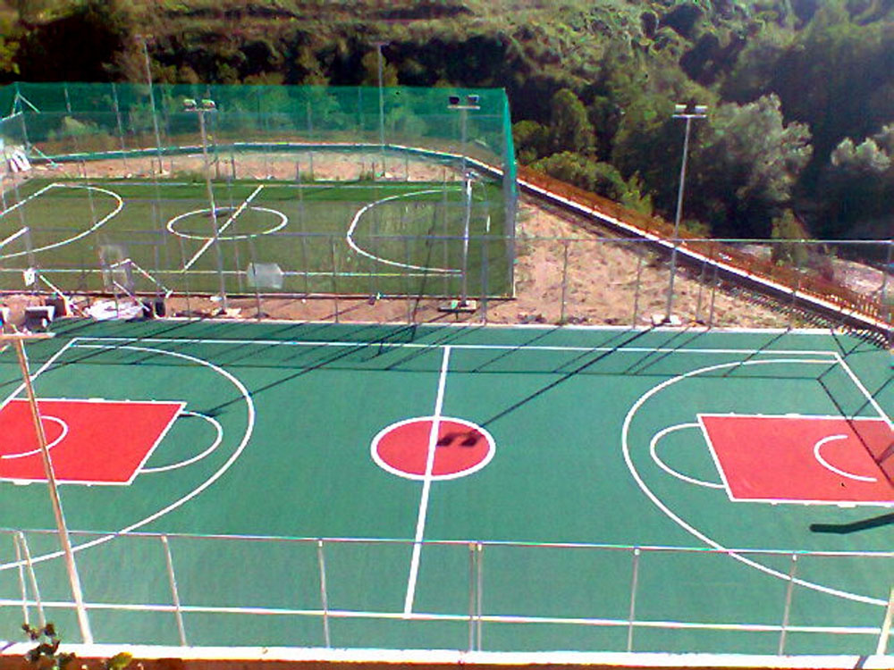 Basketball court - soccer court construction