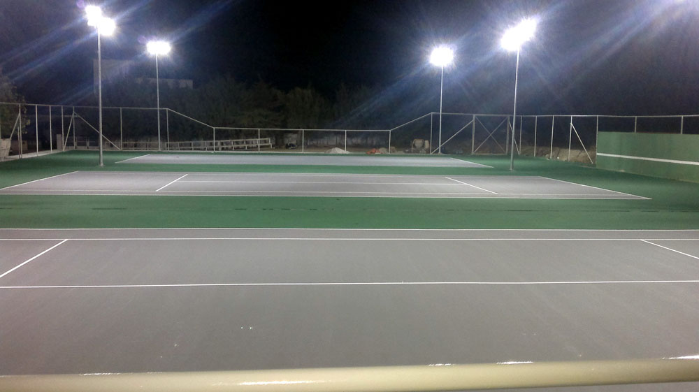 Tennis courts construction