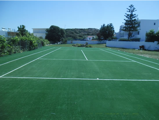 Artificial grass 20mm, with ITF certification, for tennis courts